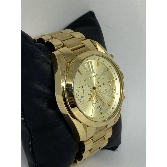 Michael Kors Bradshaw MK5605 Women Gold Stainless Steel Analog Dial Watch UC638 - Picture 5 of 12